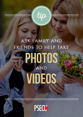 Keep to your wedding budget by having a friend be your wedding photographer