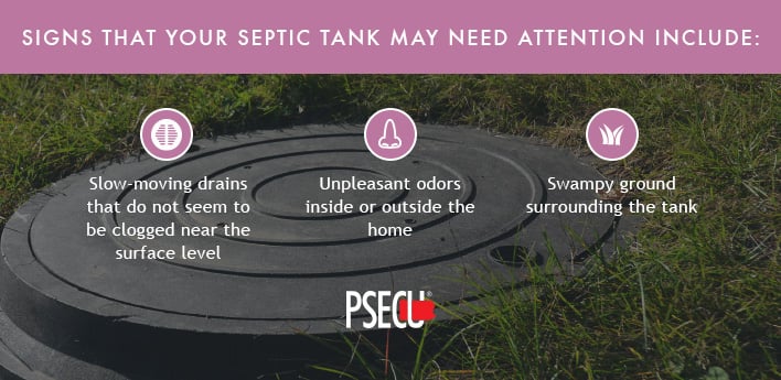 warning signs that something is wrong with septic tank