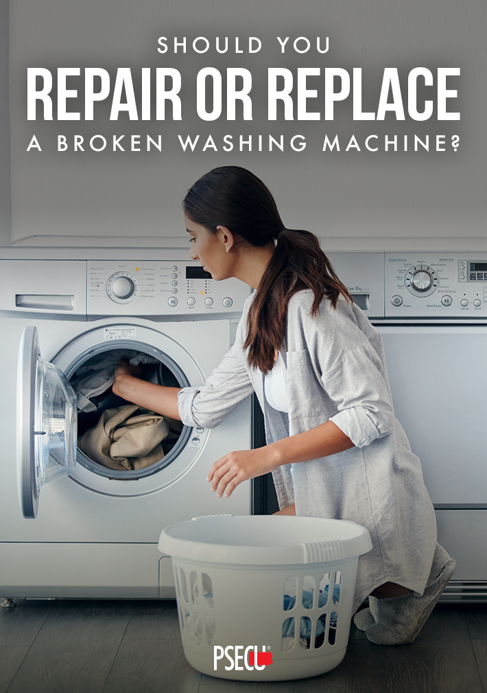 repair or replace a broken washing machine