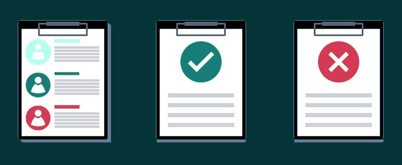 Illustration of several clipboards with checklists and checkmarks