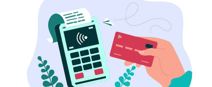 credit card and payment terminal
